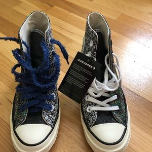 NWT JW Anderson glitter converse